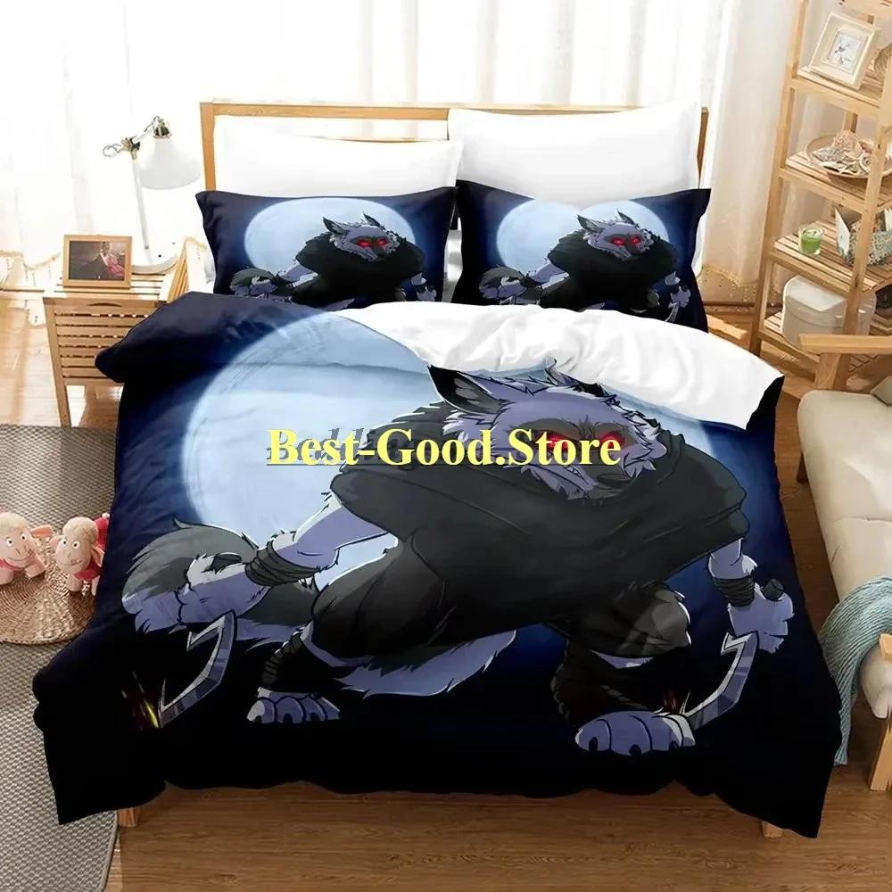 Wolf PUSS IN BOOTS Bedding Set Printed Bed Set With Pillowcase Bed Duvet Cover Soft Single Double Queen Super King Size