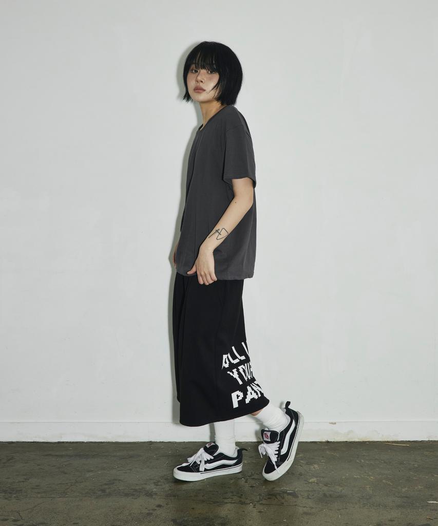 SCALLYWAG Pull Up Bermuda Sweat Shorts [Black]