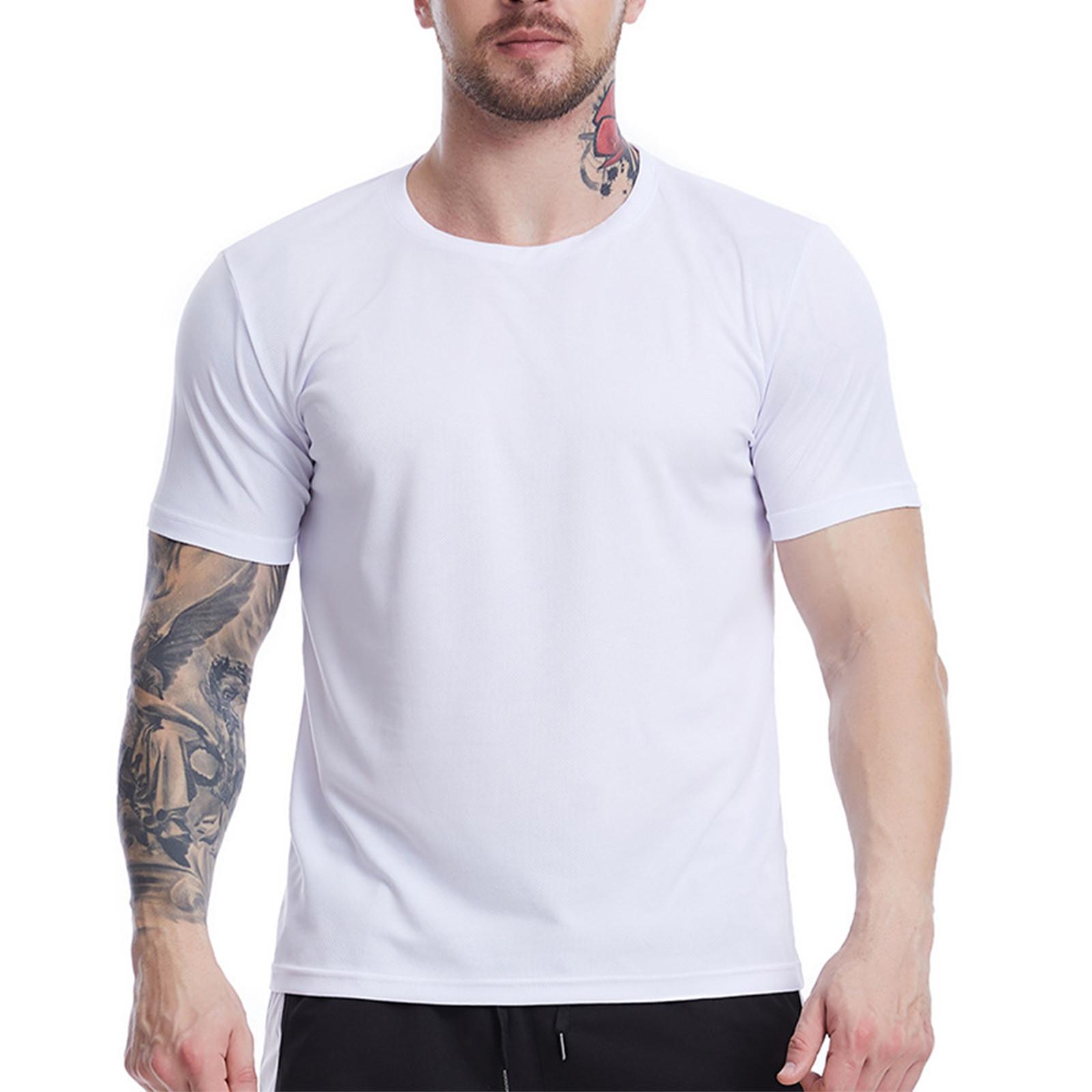 

Мужская модная футболка, уличная повседневная одежда с коротким рукавом S белый