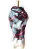 Autumn and winter new colorful plaid square scarf plaid scarf men's and women's imitation cashmere plaid scarf shawl