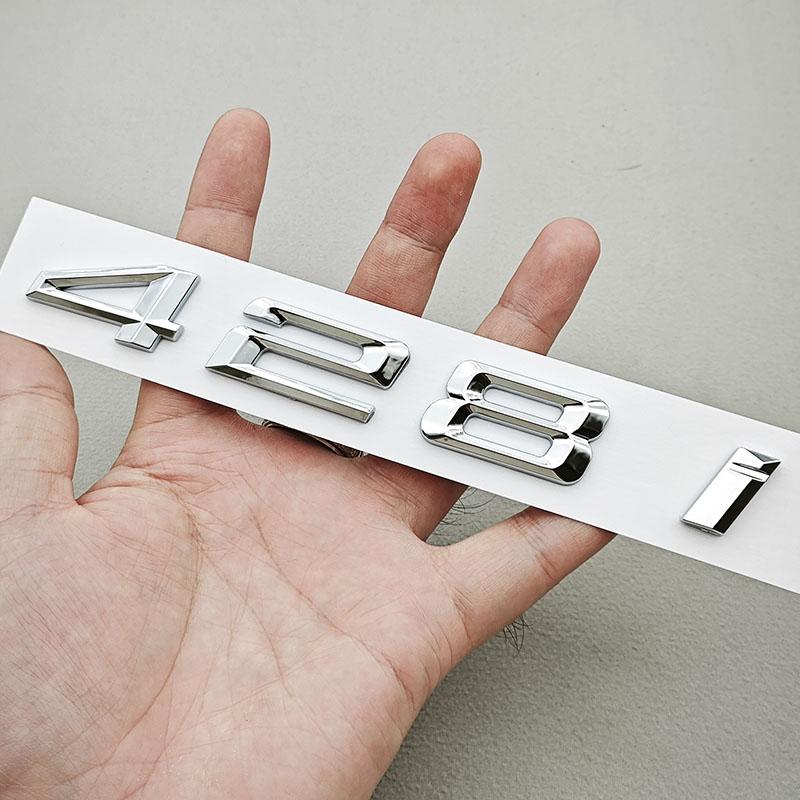 3D Car Letters Logo 428i 420i Badge Rear Trunk Badge Emblem Decals For BMW 4 Series 420i 428i F32 Tail Marking Accessories