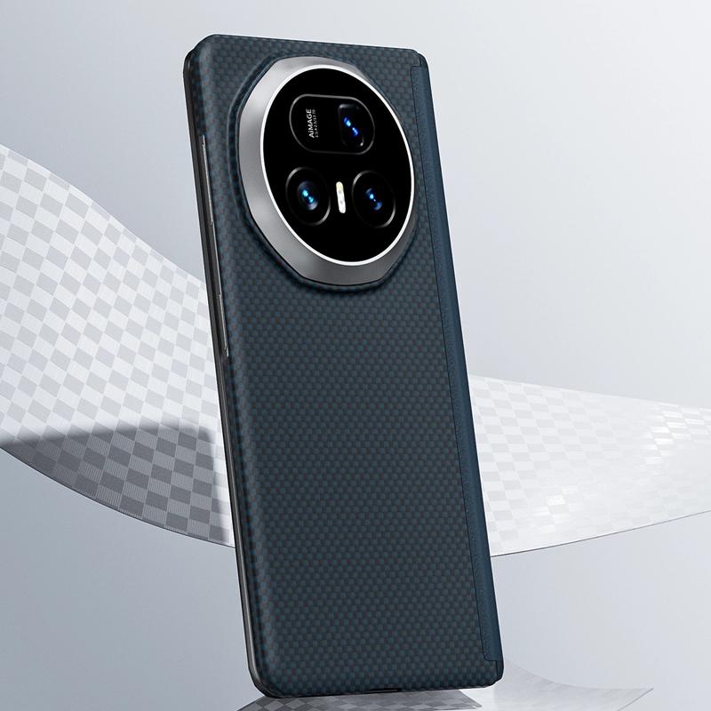 YOUNGKIT Carbon Fibre Case For Honor Magic V5 Kevlar Wireless Charging Back Cover Case for Honor Magic V5