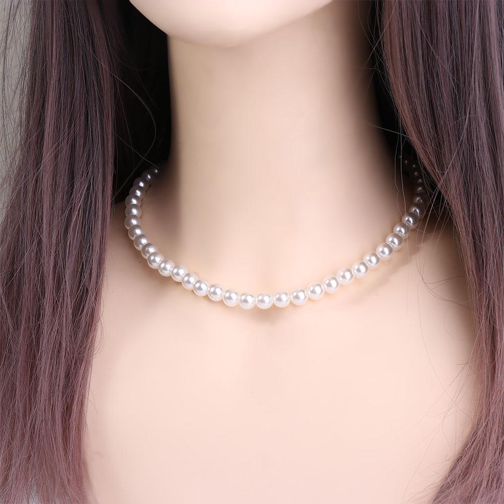 Wedding Jewelry White Pearl Pearl Necklace Women Clavicle Chain Korean Style Necklace Pearl Chokers