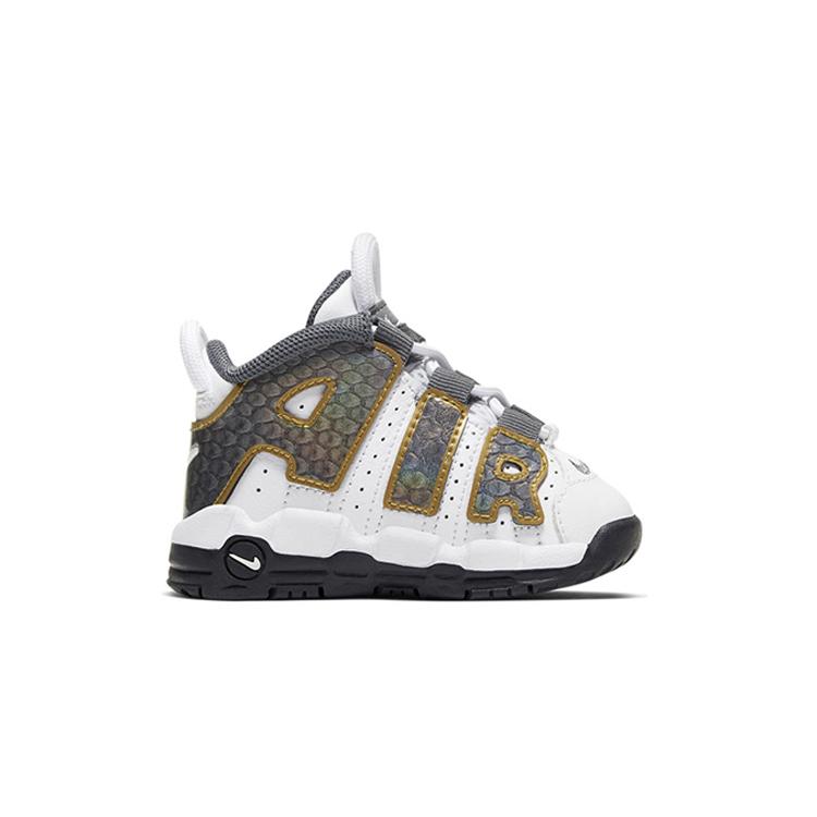 Nike Air More Uptempo White Anthracite Snakeskin TD CQ4582-100