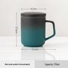 Chaxun Gradient Ceramic Mug with Lid & Filter