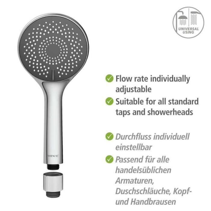 Petit bricolage et électricité - wenko - régulateur de débit d'eau "watersaving" - argentée - universelle