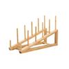 Ladder Type Pot Lid Holder 5 Layers Book Display Stand Bamboo Dish Rack  for Plate/ Bowl/ Cup
