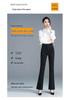 Women's High Waist Slimming Micro Flare Pants, Petite Split Cropped Style for Spring & Autumn - 2026