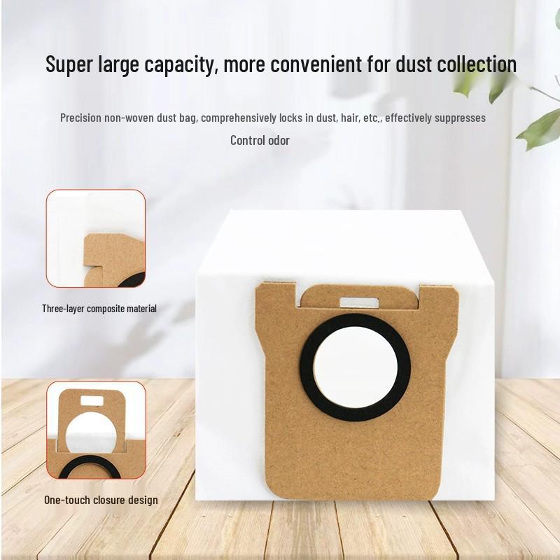 Kompatibles Zubehör für Xiaomi Mijia M40 Roboter: Wischmopp, Staubbeutel, Seitenbürste, Filter, Reinigungsflüssigkeit