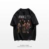 American Street Shameless Short Sleeve T-Shirt Men's Summer Ins Trend Hip Hop Loose Cotton Top Graphic T Shirts