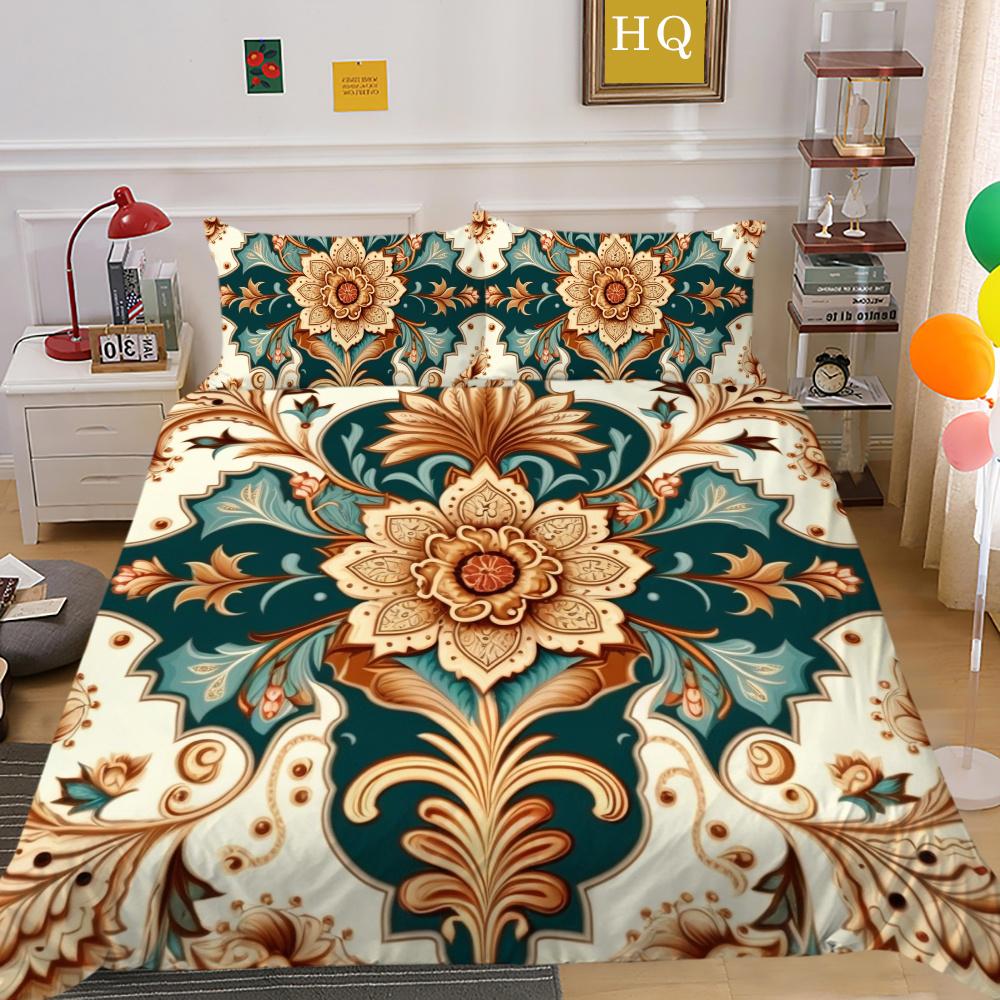 Decorazione Camera da Letto Lusso Stampa Paisley 3D Biancheria da Letto per Bambini Copripiumino Singolo/Matrimoniale