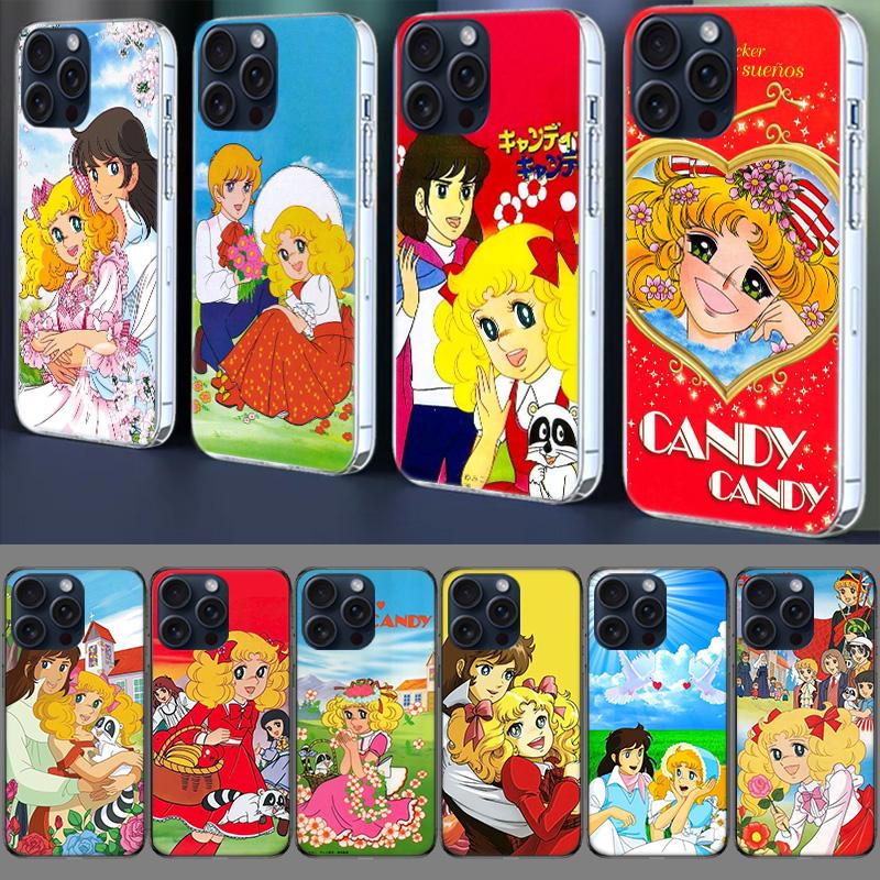 Anime Candy Candy Capa Phone Case For Iphone 17 Air 16 Pro Max 15 12 Pro 14 Plus 17E 16E 11 13 Mini Cover Cases Fundas Cell Clea