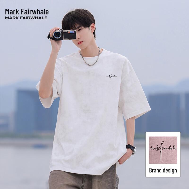 Mark Hua Fei Men's American High Street Tie-dye Cotton T-shirt