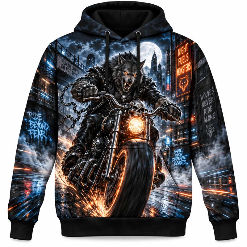 Halloween Women's Hoodie Spooky Graphic Pullover Occult Fantasy Dark Streetwear Pumpkin Ghost Witch Magic Skeleton Cyber Horror Unisex