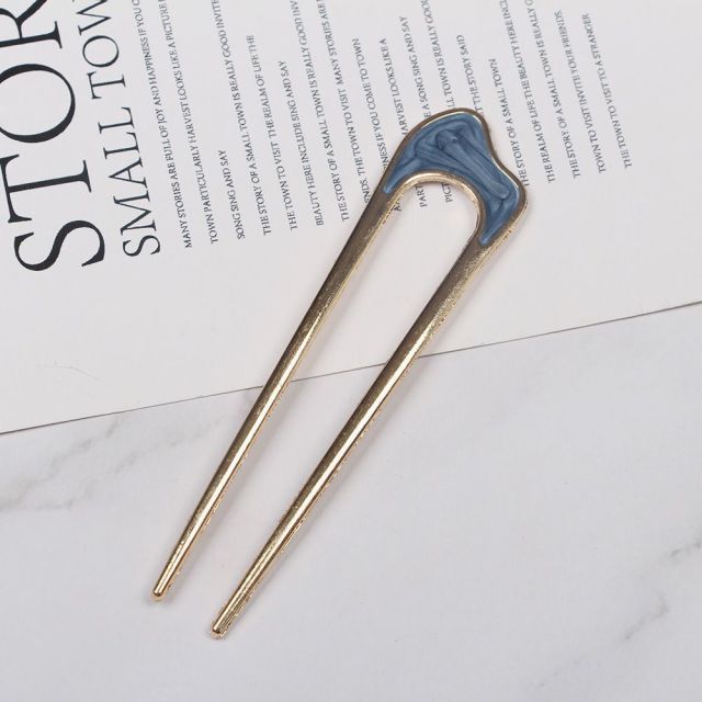 Elegance Women Bowknot U Shape Rhinestone Hairpins Metal Hair Sticks Hairclip Bridal Wedding Banquet Hair Accessories Headwear