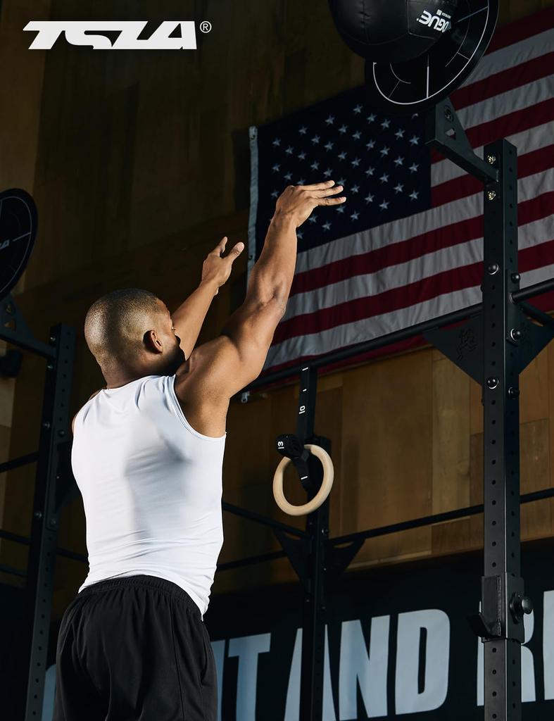 Tesla Sleeveless Sports UV Tank Compression Compression Wear for Base Compression Shirt Men's Undershirt, Protection, Sweat-Wicking, Quick-Drying,