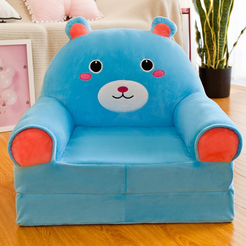 Cartoon Children's Multi-Layer Folding Plush Sofa Bed 