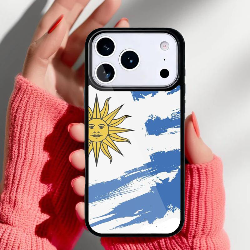 Uruguay National Flag Phone Case for iPhone 17 Air 16e 15 14 13 Pro Max Back Cover for 12 11 Pro Coque