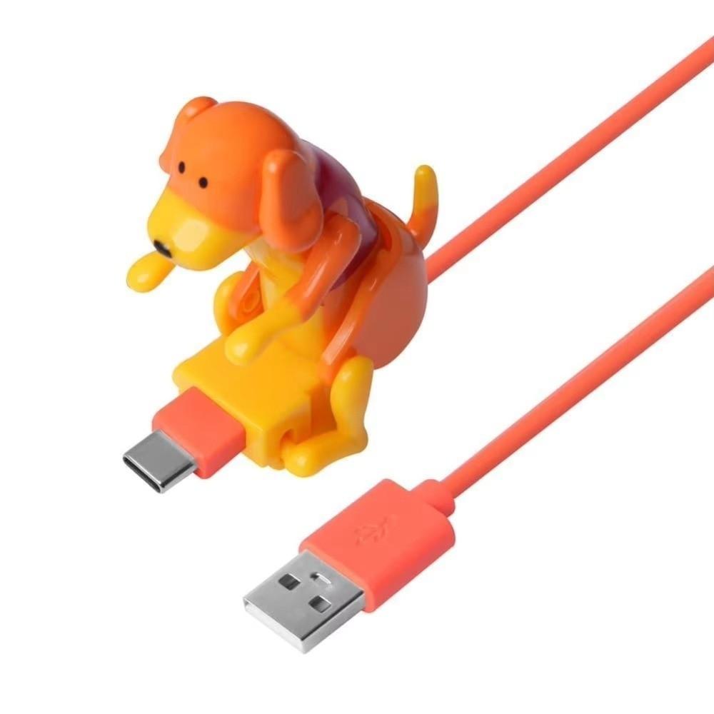 Cartoon Stray Dog Fast Charger For Type-C Phone Charging Line Charging Cable Phone Accessories