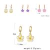 Trendy Alloy Rose Butterfly Cloud Earrings Fashionable Geometric Shapes For Street Style Photography