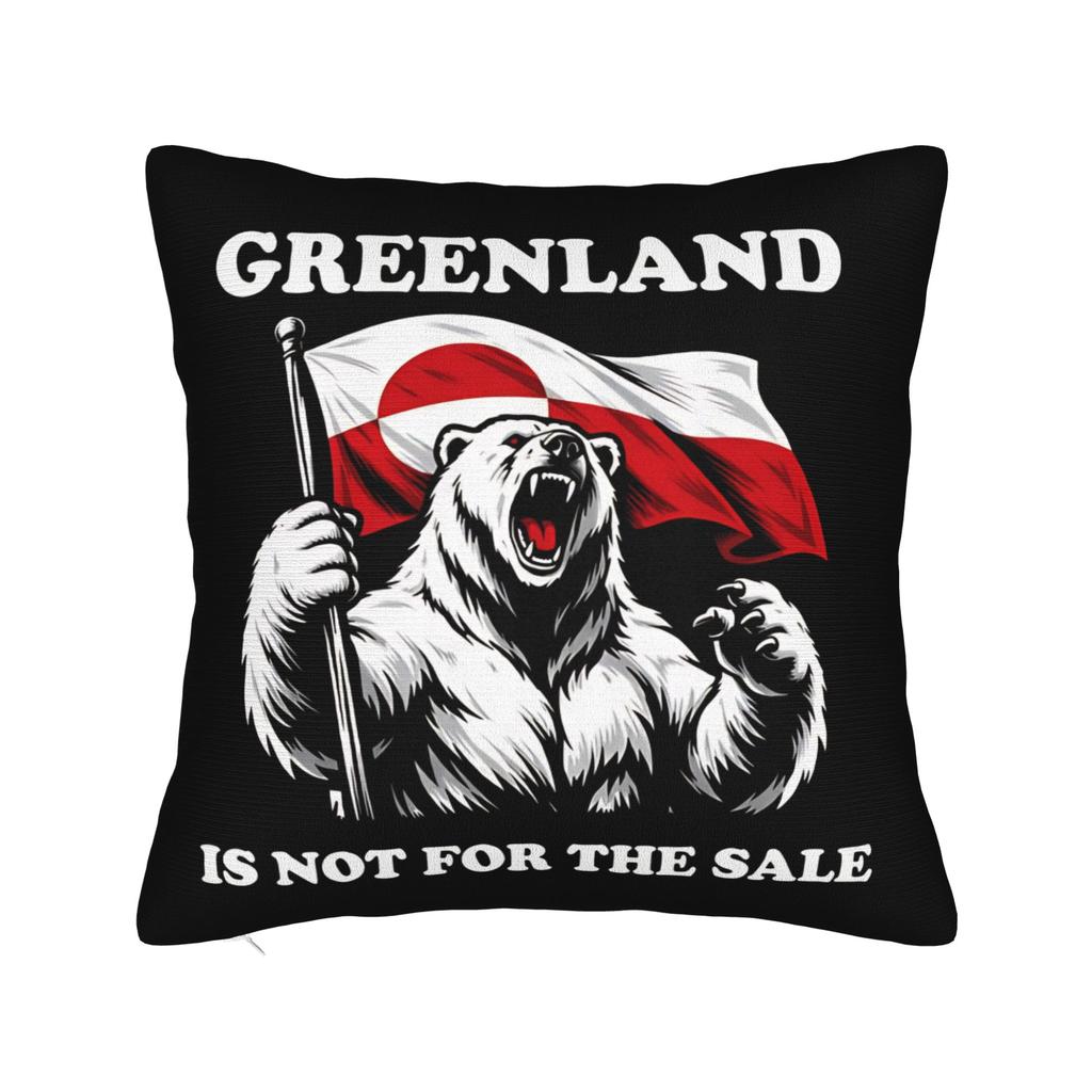 MAGA Greenland Bear Square Pillow Cases Cushion Covers Creative Zipper Decor Throw Pillow Case Cover for Car 40x40cm