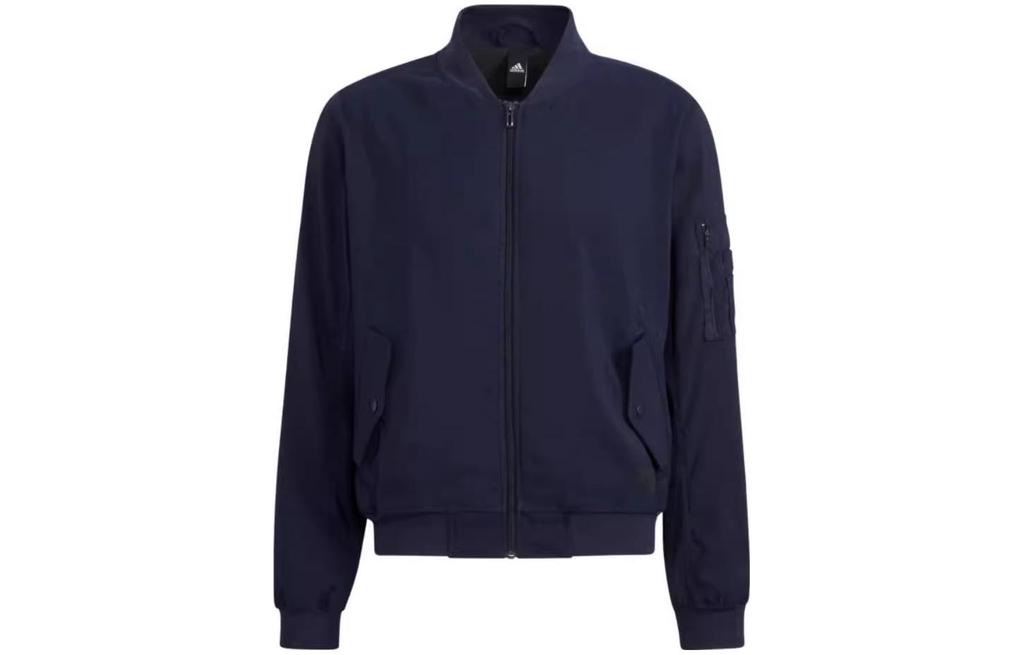 Adidas Jackets Men's Dark Grey Navy Blue Baseball Collar Moderate Other HS3407