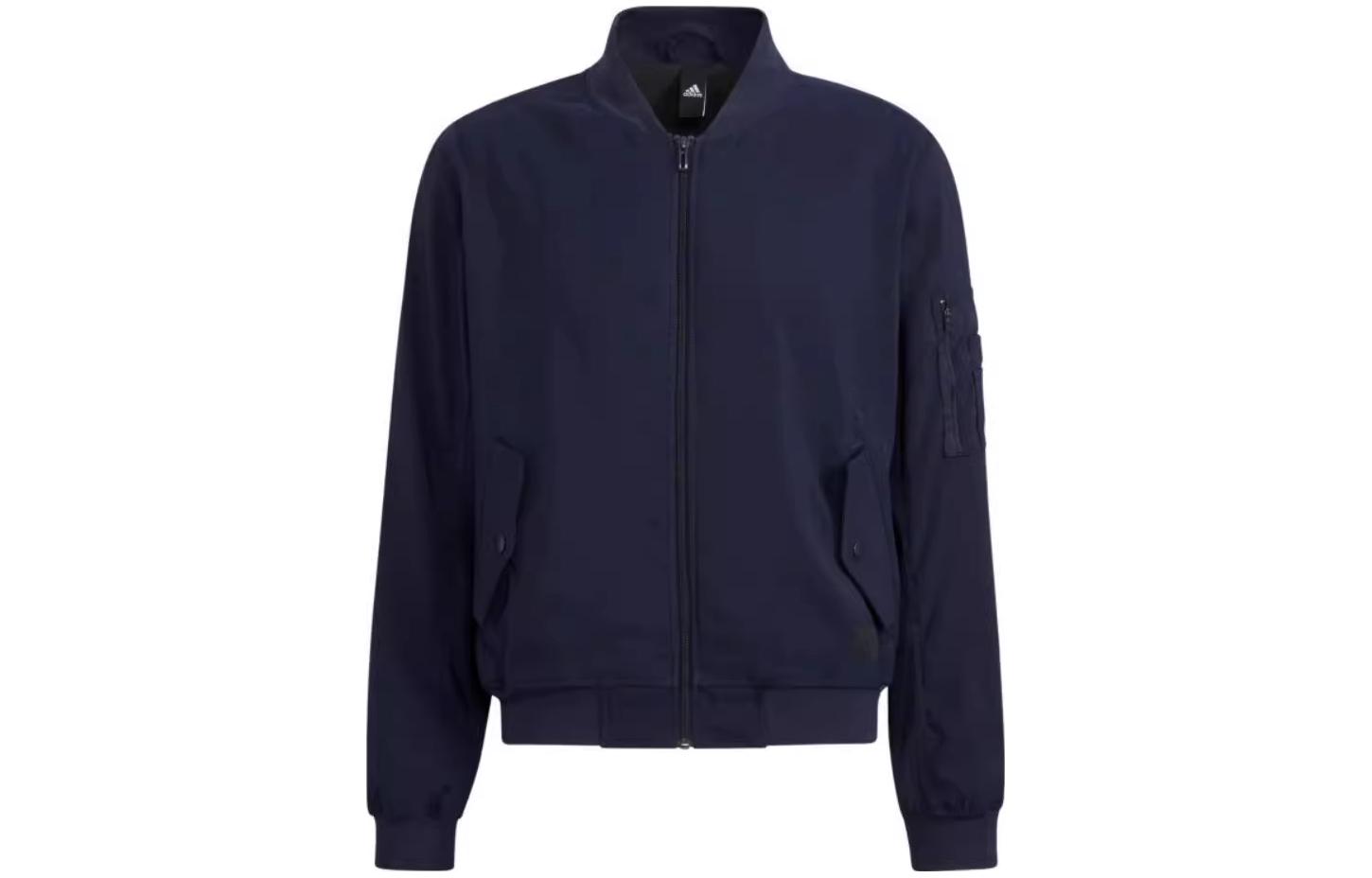 Adidas Jackets Men s Dark Grey Navy Blue Baseball Collar Moderate Other HS3407 XS