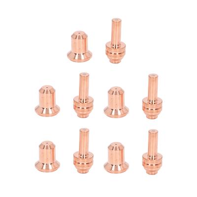 10 Stück Düsen-Elektroden-Kit Messing 176655 Elektrode 176656 Düsenspitze Verbrauchsmaterialien für WSP?20027