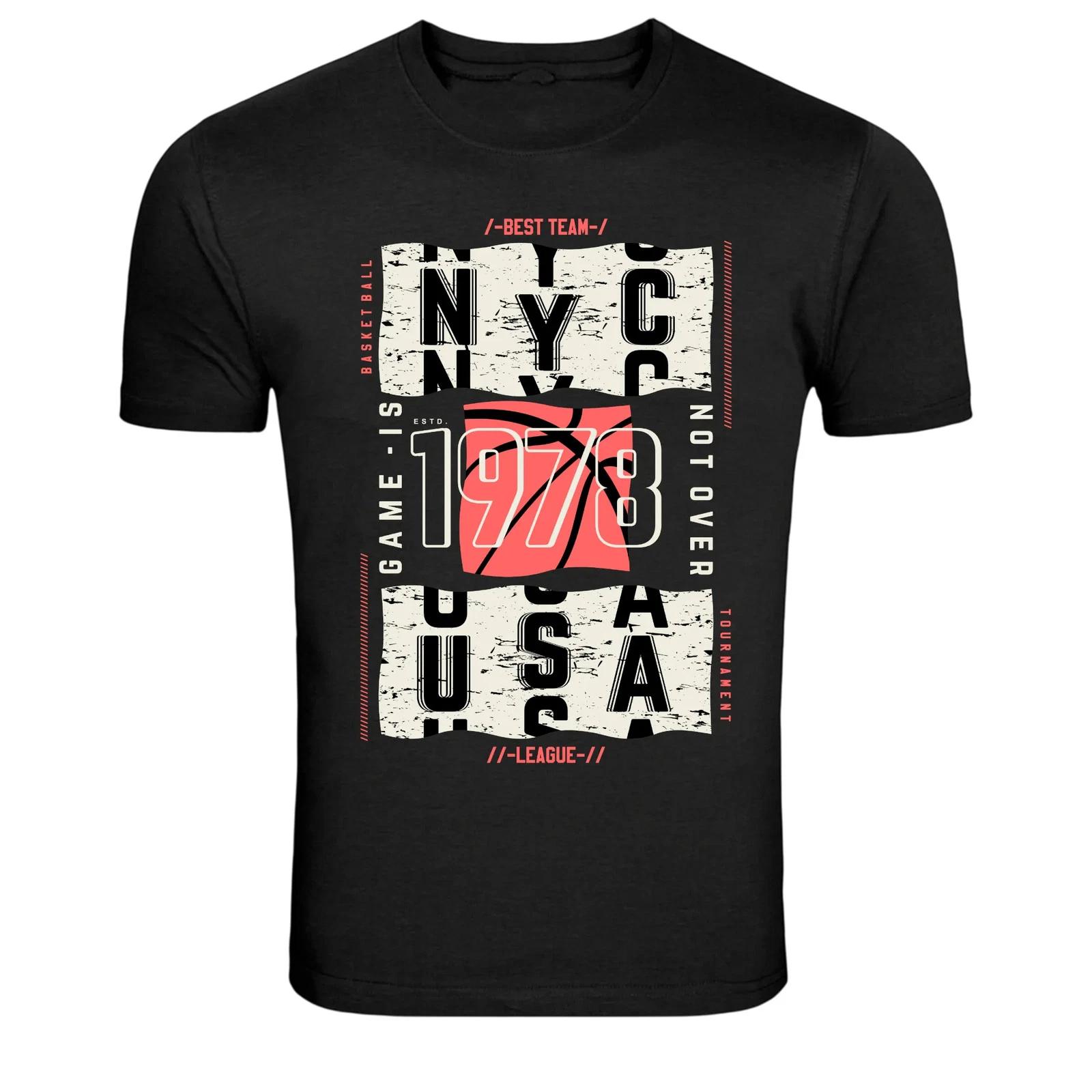 

NYC 1978 Basketball League Vintage Sports Graphic T-Shirt M