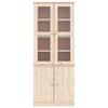 VidaXL Vitrine en verre ALTA 77x35x186,5 cm bois de pin massif 353949