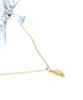 Bonbeau Tiny Leaf Pendant Point Necklace Gold Chain Necklace