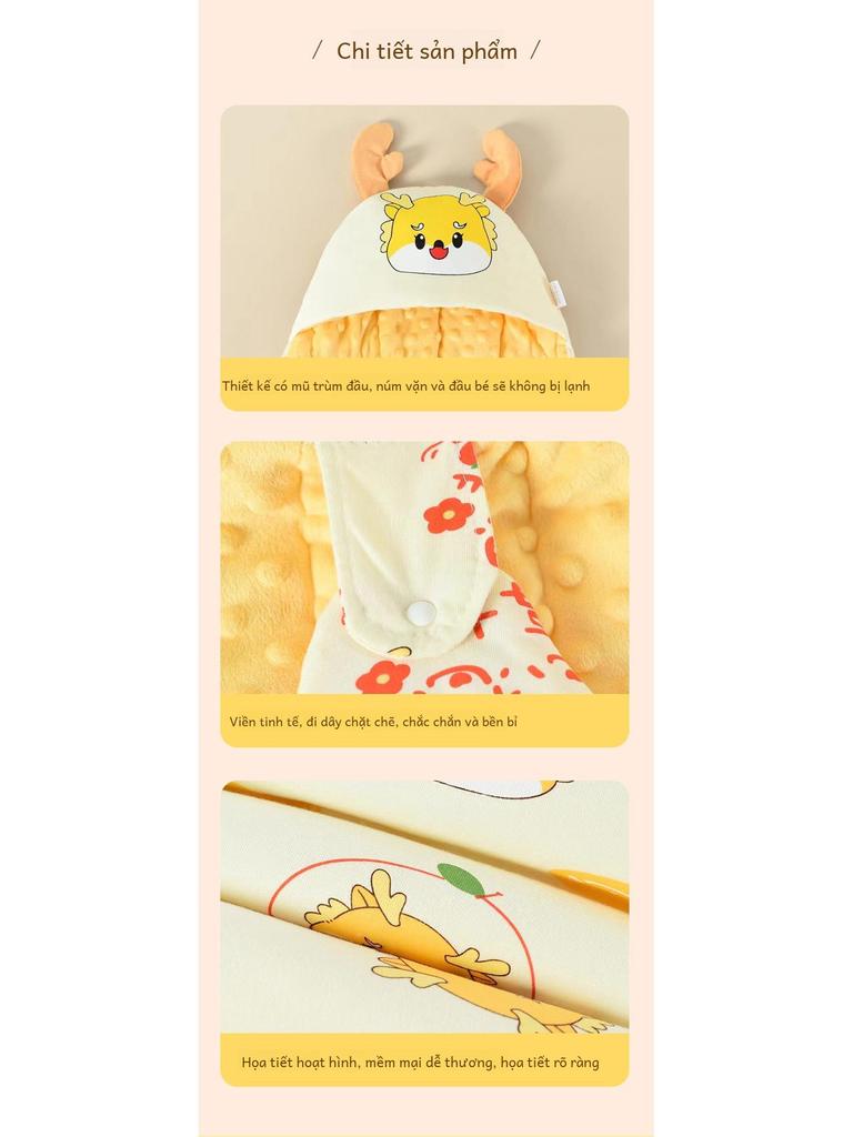 Kuschelige Baumwoll-Babyeinschlagdecke & Schlafsack