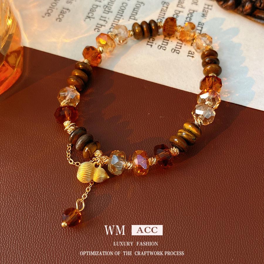 Female Bead String Beads, New Chinese Retro, High-end, Versatile Gourd Bracelet