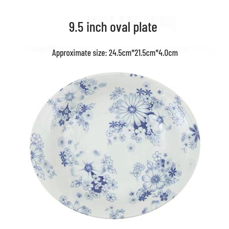 Mino Ware Hand-Painted Blue and White Ceramic Bowl - Japanese Embossed Tableware for Sushi and Soup.