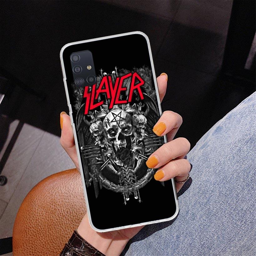 Slayer Heavy Metal Rock Band Phone Case For Samsung Galaxy A52 A32 A22 A12 A51 A31 A50S A30S A20S A10S Note 20 Ultra 10 Plus S10