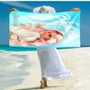 Personalized Customized Proof Beach Towel with Singer Karol G Pattern - Soft, Absorbent,quick-drying,perfect Swimming,camping&bathing
