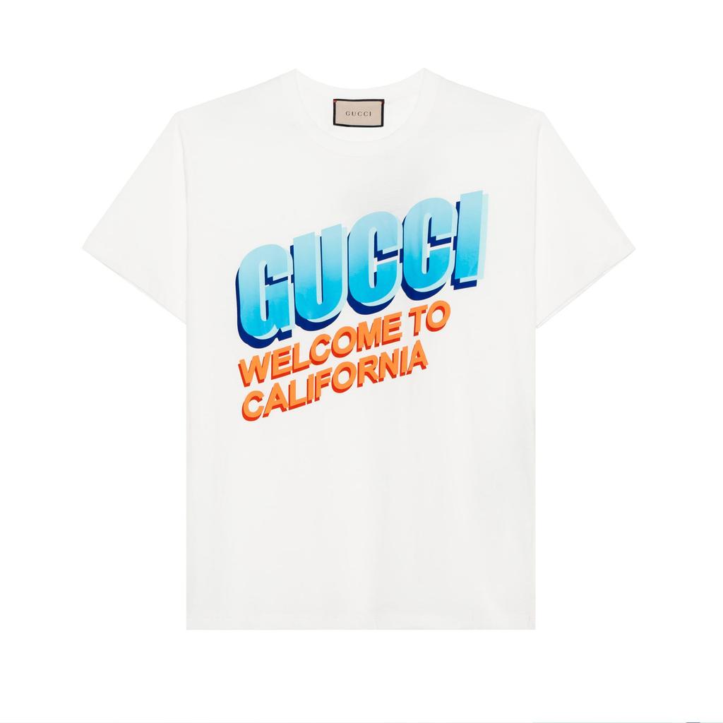 Gucci Welcome To California T Shirt White 615044-XJEEB-9095