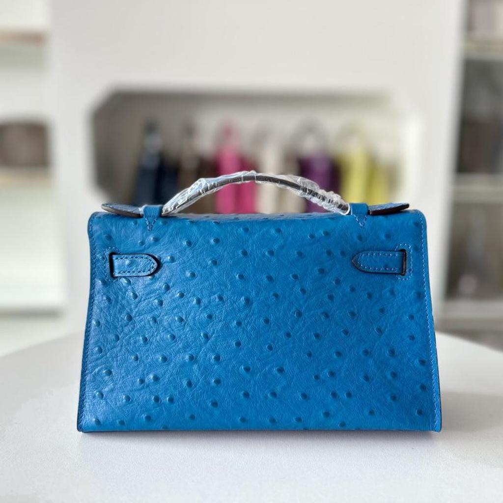 New Palm-pattern Mini Bag A Generation Of Ostrich Pattern Leather Single-shoulder Cross-seat Dinner Clutch
