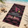 Arizona Cardinals Custom Name Beach Towels Also Serve As Bath Towels Summer Essential a Musthave for the Outdoors the Beach and the Pool