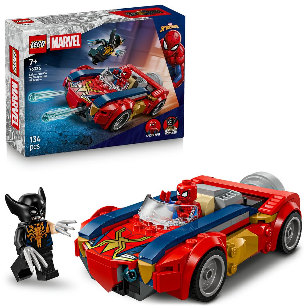 

LEGO Marvel Spider-Man Venomized Wolverine Battle Set 76336 Building Blocks Action Figures Robots Kids 7-9 Birthday Gift