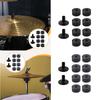 10x Cymbal Accessory Easy Installation Drum Accessories Cymbal Stand Felt Pads for Stage Concert Show Musician