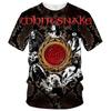 Horký výprodej Whitesnake Pánské/dámské Módní Slim Tričko 3D Potisk Tričko Ležérní Top Dětské Oblečení Plus Size 100-6XL Oversize