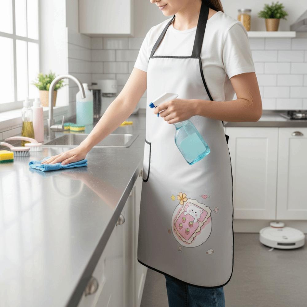 Stain Resistant Cooking Apron Anti Stain Work Apron Durable Waterproof Apron  Food Preparation