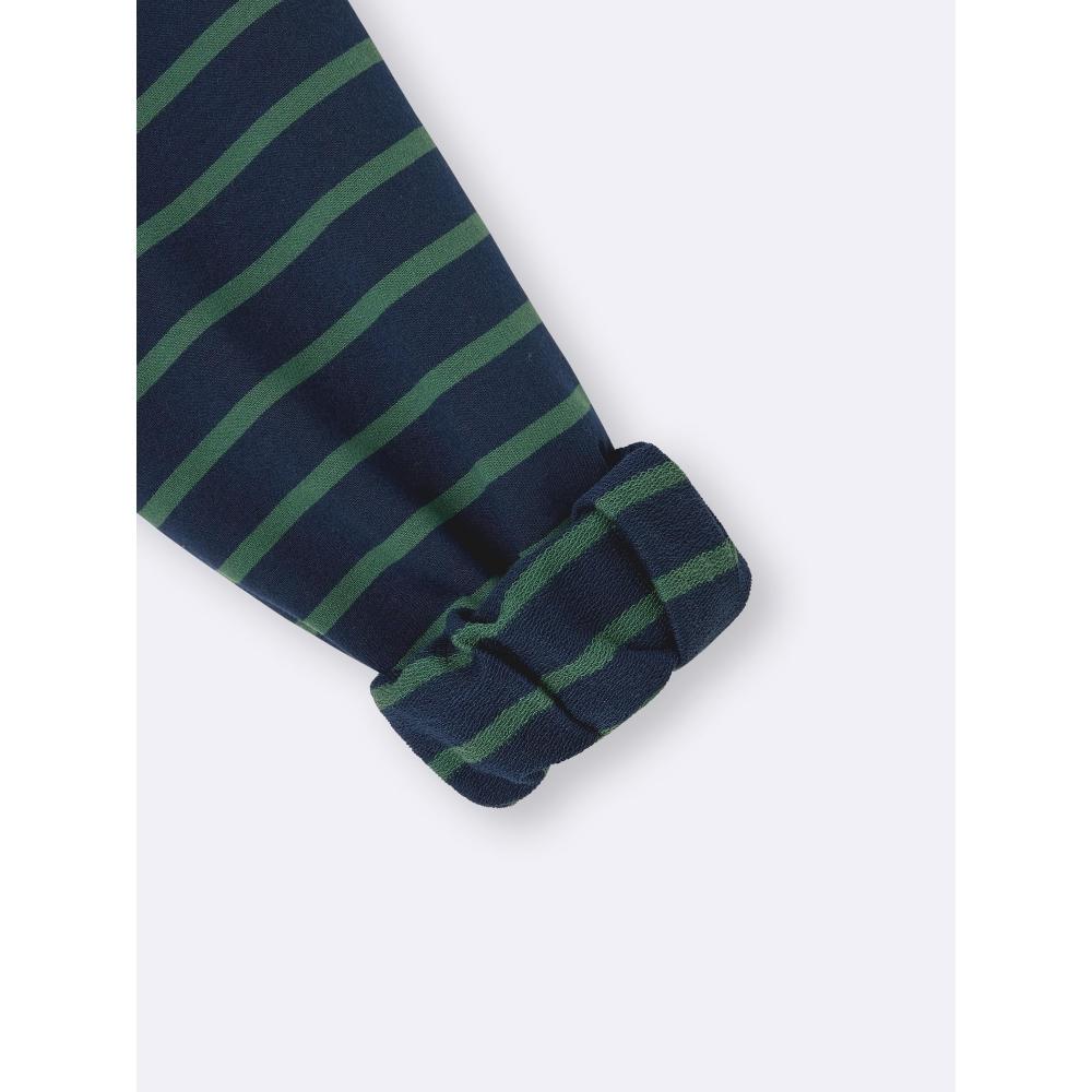 Gu By Uniqlo LighT SweaT Border Oversized T shirT  Long Sleeve 