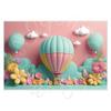 Balloon Cartoon Background Fabric for Pet Children's Birthday Party Decoration Wall Fabric, Photography and Photo-taking Background Fabric