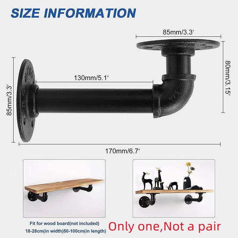 Železný trubkový regál dekorace na zeď vintage průmyslový design