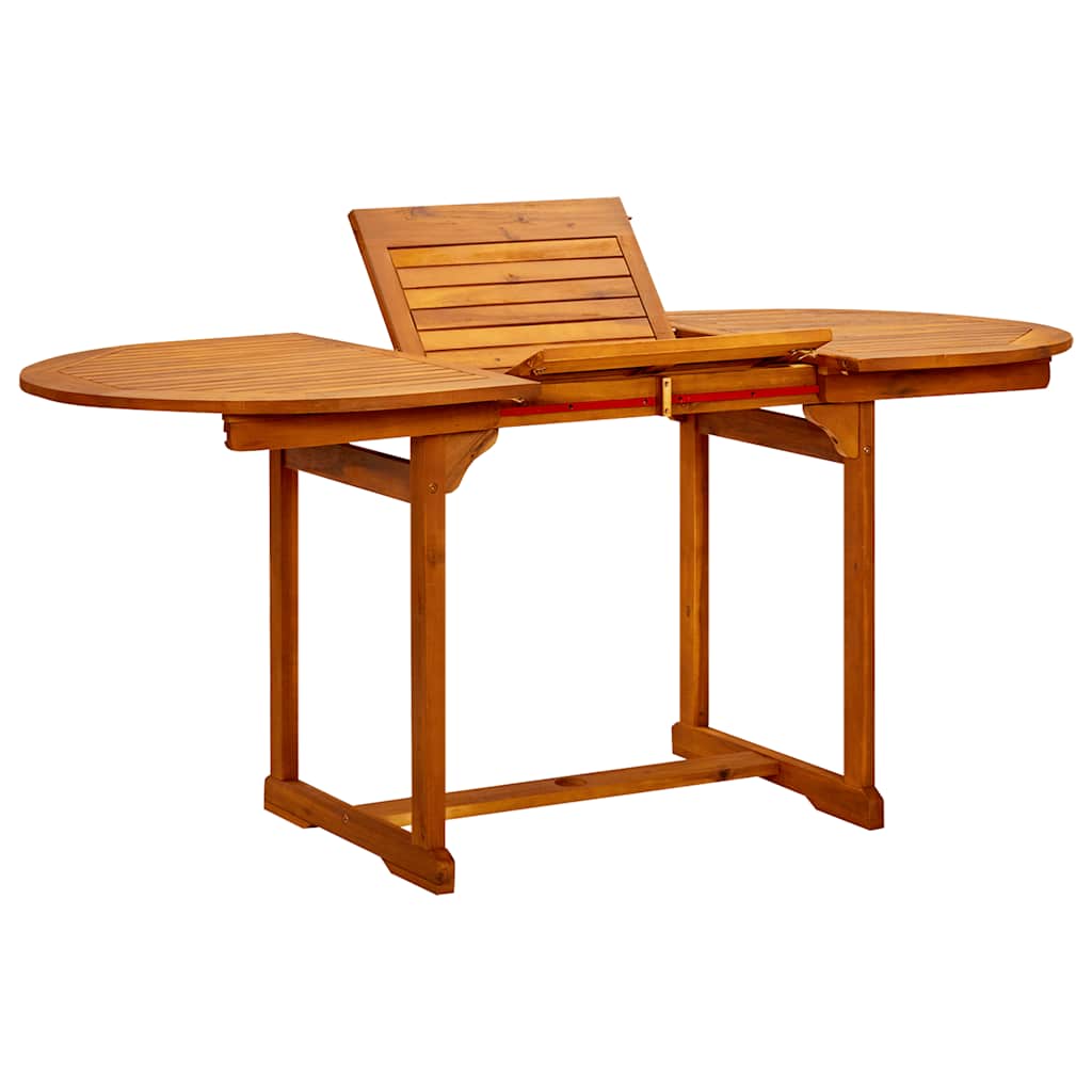 Vidaxl Gartentisch, (120-170)X80X75 cm, Akazienholz