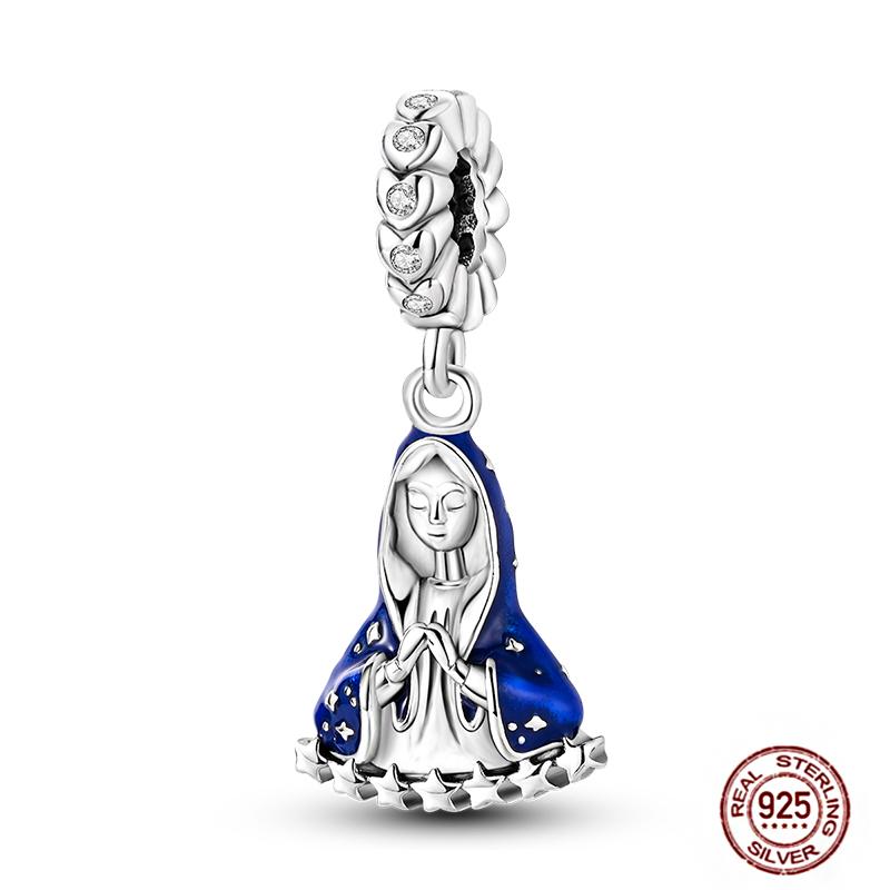 Blue Series Charms Plata Copper Evil Eye Moon Airplane Dolphin Sea Turtle Love Mini Beads For Bracelet Diy Jewelry