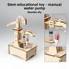 Wooden DIY Hand Pump Well Model STEM Educational Science Experiment Assembly Toy for Kids Physics Learning and Gifts