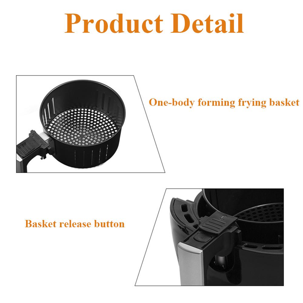1250W 6.5Qt Digital Air Fryer Health Fryer Cooker Smart Touching LCD Airfryer Pizza Multifunction Smart Fryer for French Fries
